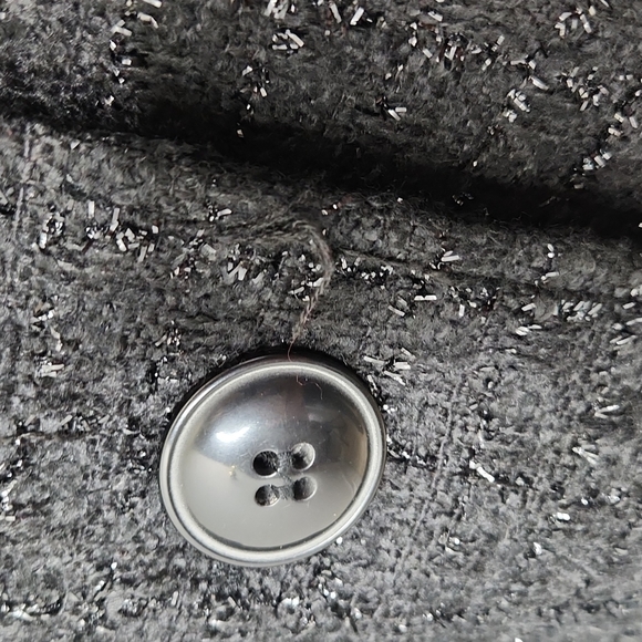 Style & Co. Jacket blazer black sparkle lined size 18 New Years Eve party - Picture 5 of 8